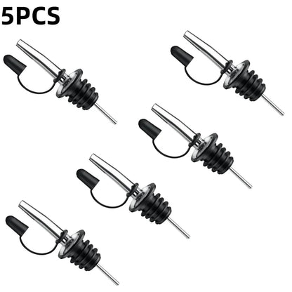 Wine Bottle Stopper & Pourer - Leak-Proof Liquor Dispenser, Sauce Nozzle & Bottle Cap Tool
