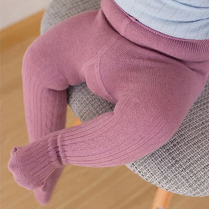 0-2Y Baby Girls Warm Pantyhose – Autumn Winter Long Tube Leggings & Newborn Tights Socks