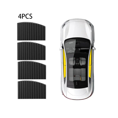 2PCS/4PCS Universal Foldable Car Sun Shade – UV Protection Front & Side Window Sunshade Covers, Pure Cloth Auto Car Accessories Kit