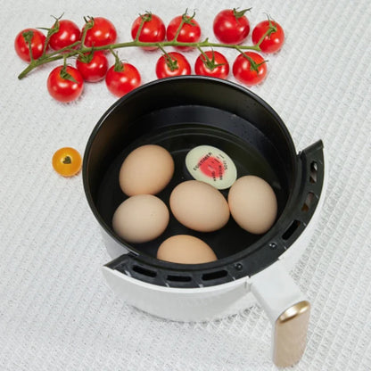 1pc Egg Timer Kitchen Gadget: Color-Changing Yummy Soft to Hard Boiled - Eco-Friendly Resin Red Timer Tool