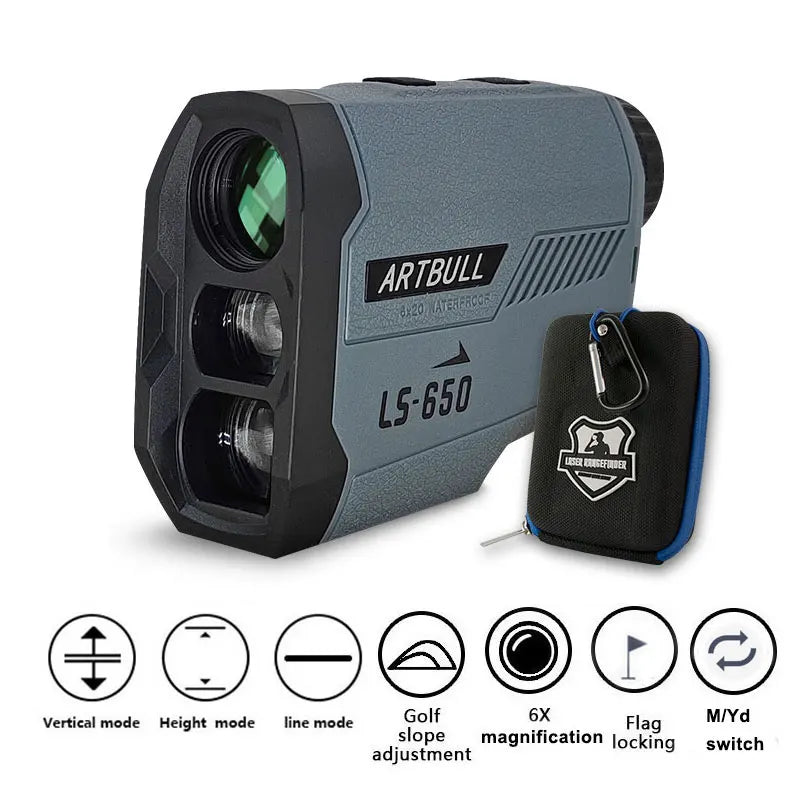 ARTBULL Golf Laser Rangefinder 1000M Telescope with Flag-Lock Slope and Pin Distance Meter for Hunting Monocular