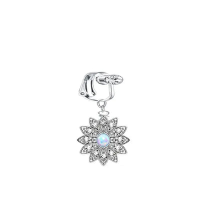 Faux Belly Ring - Non-Piercing Clip-On Navel Button Body Jewelry Belly Piercing Accessory