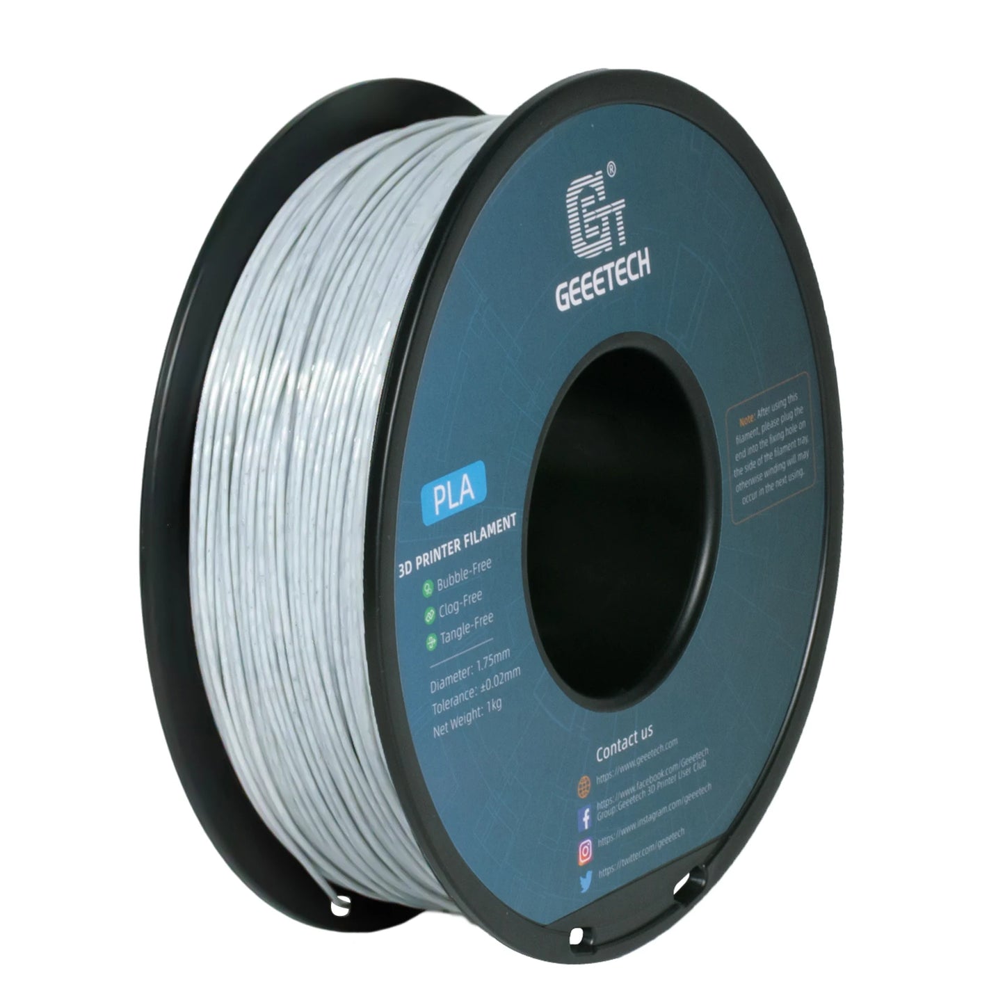 Geeetech Like Marble PLA 3D Printer Filament 1kg 1.75mm — Tangle-Free 3D Printing Wire with Vacuum Packaging