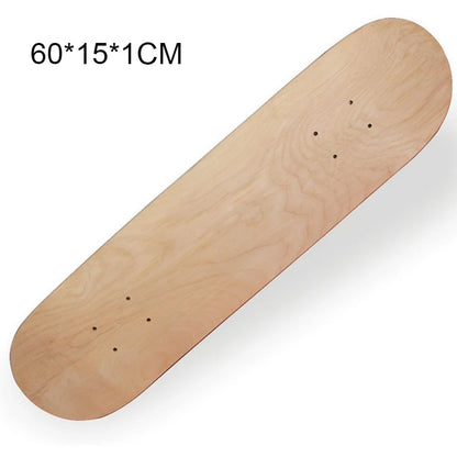 7-9 Layer Maple Skateboard Deck – Double Rocker Mini Cruiser & Dance Board with High Elasticity