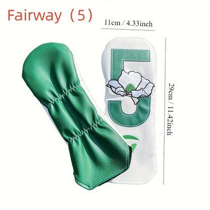 Golf Club Head Covers – 1pc/4pcs for Driver, Fairway Wood, Hybrid & Iron, Golf Accessories Supplies