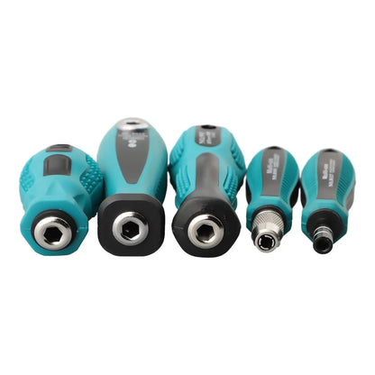 Multi-Purpose Screwdriver Bit Handle with 4mm, 5mm & 6.35mm Hex Adapter