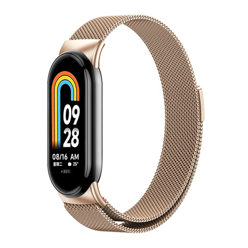 Metal Stainless Steel Strap for Xiaomi Mi Band 8 & 9 – Replacement Smart Bracelet Watchband