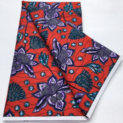 African Wax Print Fabric - Nigerian Ankara Batik Dutch Fabric for Women’s Dresses & Sewing Materials