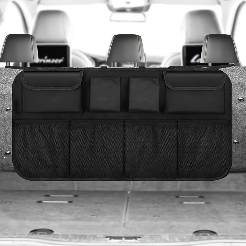 Waterproof Car Seat Back Storage Hanging Bag - SUV Mesh Pocket Organizer for Car Interior