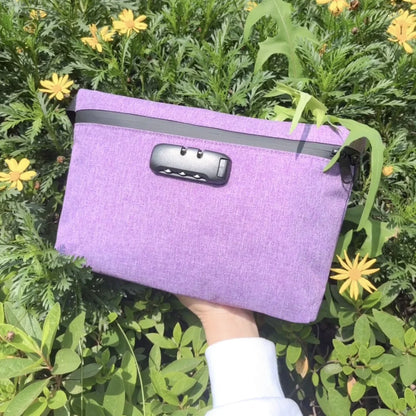 Smell-Proof Pouch with Combination Lock – Easy Storage Bag for Travel & Home Use