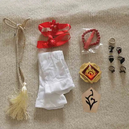 Hu Tao Cosplay Costume for Women — Anime Halloween Outfit, Adult Hu Tao Dress & Accessories