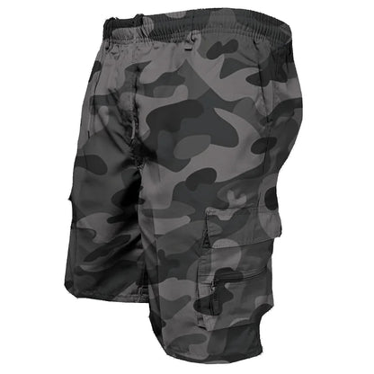 Men's Military Cargo Shorts: Fashionable Tactical Pants with Big Pockets - Casual Sports Slacks for Plus Size Males