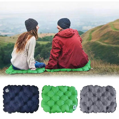 Portable Inflatable Seat Cushion – Lightweight Outdoor Camping Air Pad, Waterproof Anti-Pressure Ulcer Travel Comfort Mat