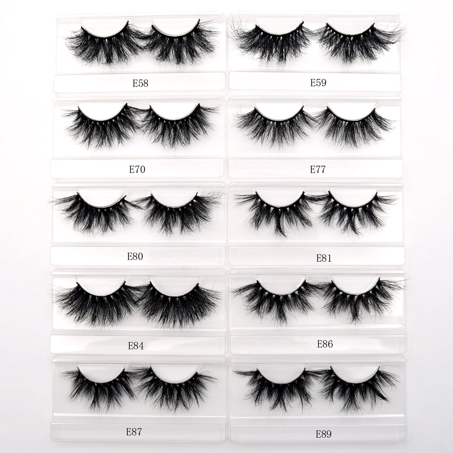 Visofree 3D Mink Eyelashes – 30/40/100 Pairs Handmade Full Strip Lashes with Tray, Cruelty-Free False Lashes for Makeup