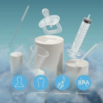 Baby Medicine Dispenser Kit - 10ml Oral Syringe and Liquid Dropper Feeder for Infants and Toddlers