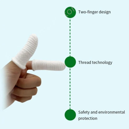 12/2pc Pet Oral Care Finger Cots - Two-Finger Brushing Design for Tartar Removal and Cochlear Cleaning - Cat and Dog Toothbrush Covers