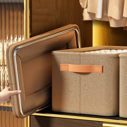 Thick Clothes Storage Organizer Box - Wardrobe Drawer Cabinet Organizer for Pants, Sweaters & Jeans