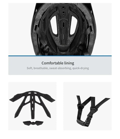 BATFOX Ultralight Bike Helmet – Molded Mountain & Road Helmet for Men, DH AM Cycling Equipment, Casco Ciclismo Bicicleta