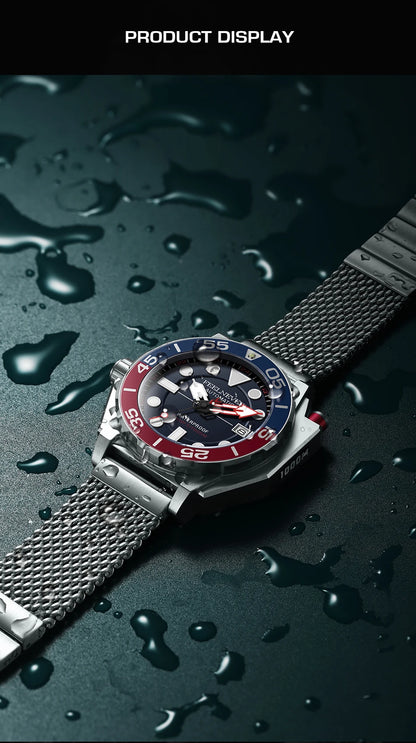 FeelNever Luxury Automatic Watch for Men – Fashion Business & Military Mechanical Waterproof Wristwatch