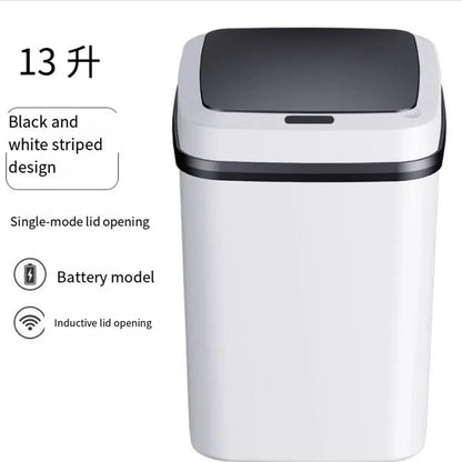 Smart Automatic Trash Can — Household Toilet & Bathroom Waste Basket with Lid, Motion Sensor 2025