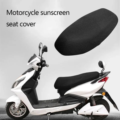 Summer Cooling 3D Mesh Motorcycle Seat Cover – Breathable Anti-Slip Scooter Cushion Protection Pad with Grid Design