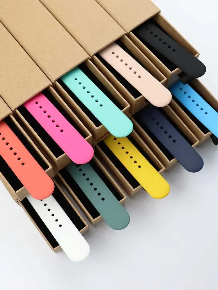 Silicone Sport Band for Apple Watch — Fits Ultra 2/3 & Series 11–SE (40–49mm)