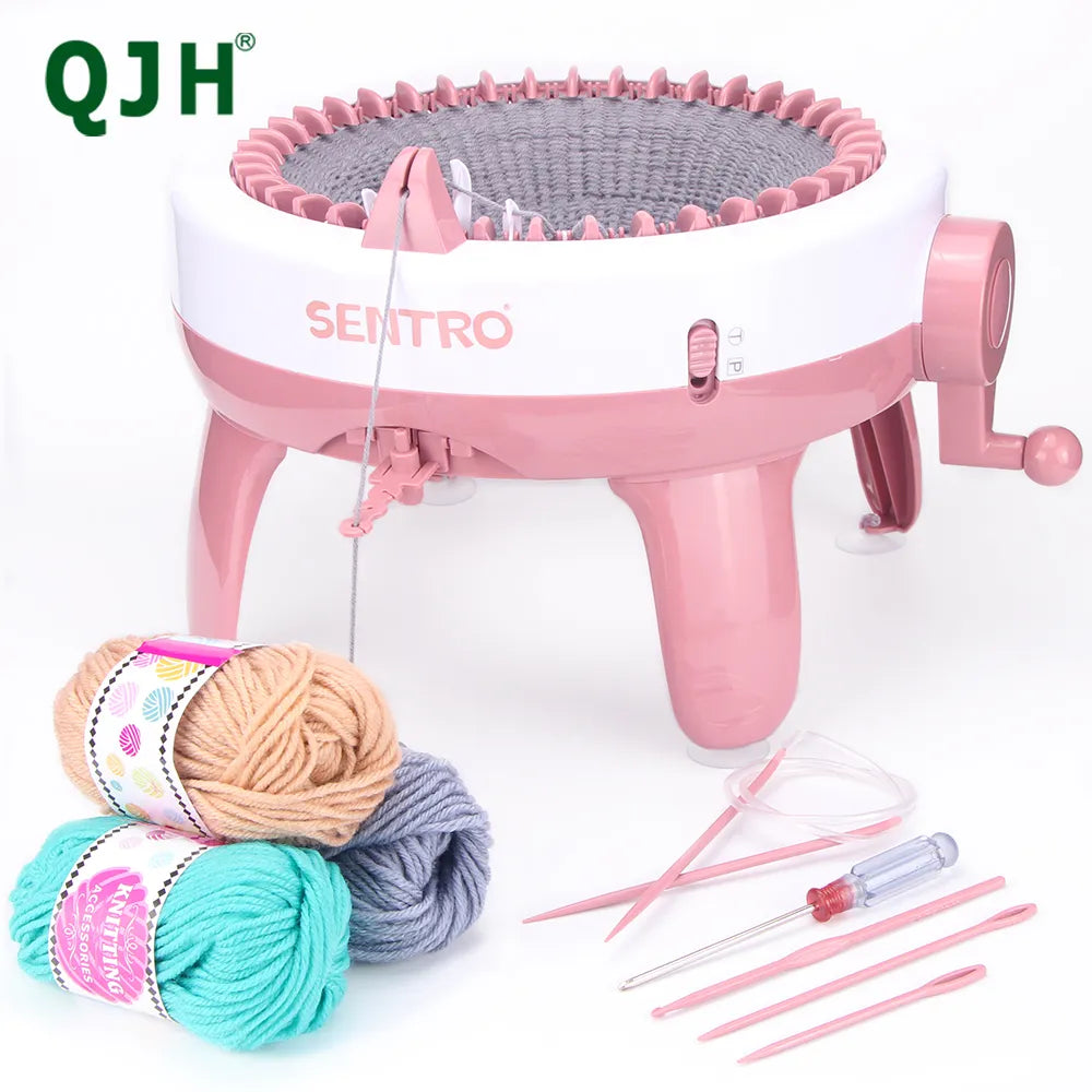 Sentro Knitting Machine Craft Kit - 40 Needle Hand Knitting Machine for Scarves, Hats, Sweaters, Gloves, and More