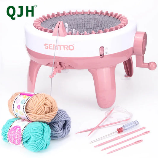 Sentro Knitting Machine Craft Kit - 40 Needle Hand Knitting Machine for Scarves, Hats, Sweaters, Gloves, and More