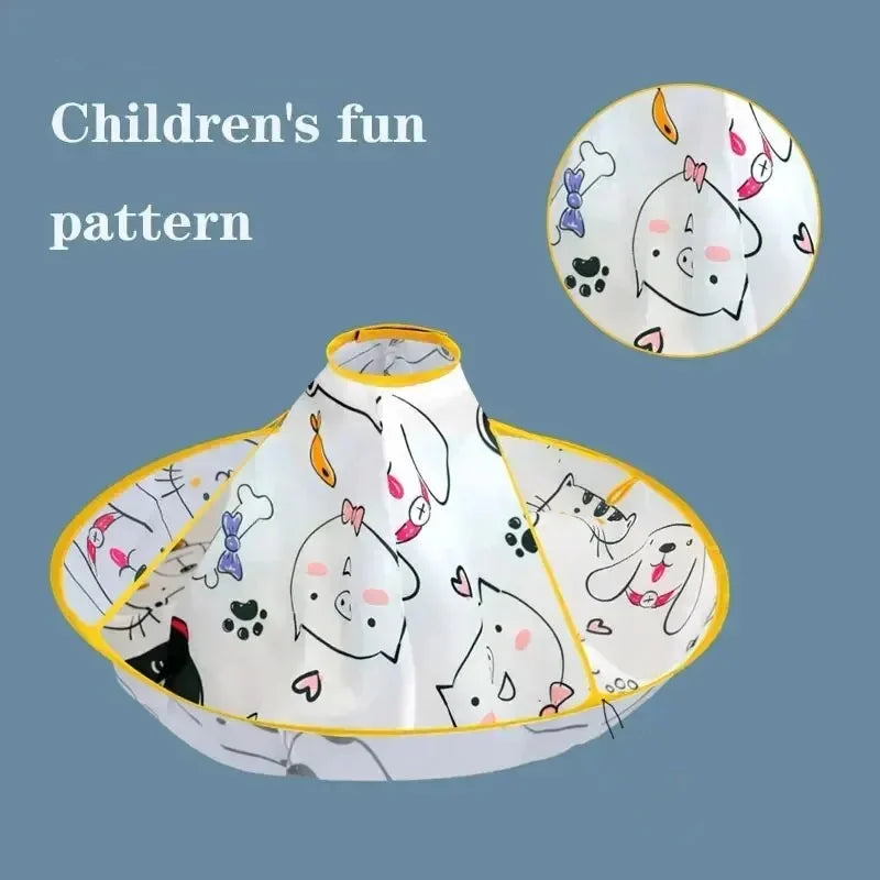 Kids Hair Cutting Cape – Hairdresser Gown Apron Cloak Umbrella for Easy Haircuts