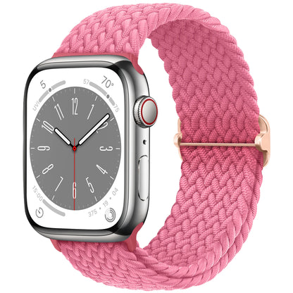 Braided Solo Loop Apple Watch Band – Stretch Nylon Bracelet Strap for Series SE, 6–11 & Ultra 2 (40mm–49mm) Adjustable Correa