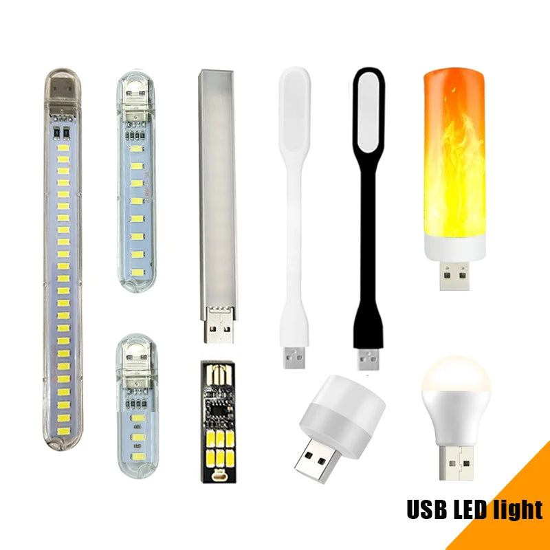 Mini Portable LED USB Light – Touch Sensor Desk Lamp with 3/8/24 LEDs for Reading, PC, Laptop & Power Bank Lighting