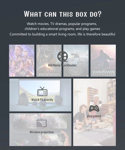 Global Smart TV Box – WIFI6, Bluetooth 5, Allwinner H618, 32GB/64GB, T95ZPLUS 4K HDR10 Media Streamer, Multi-Language Support
