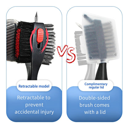 Golf Club Brush – 2-Sided Groove Cleaner Kit for Putter, Wedge & Ball, Golf Accessories