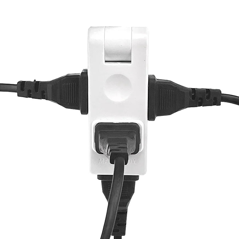 4-in-1 US Wall Outlet Extension Adapter - 180° Rotating Plug for Travel and Portable Power Use in Mexico and Canada