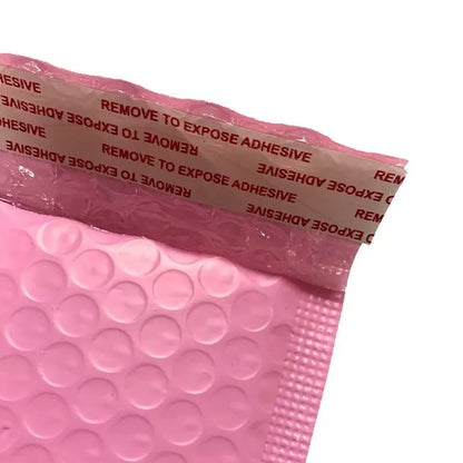50/25pcs Pink Bubble Mailers – Self-Seal Padded Envelopes for Small Business Packaging – Available in Black/Blue