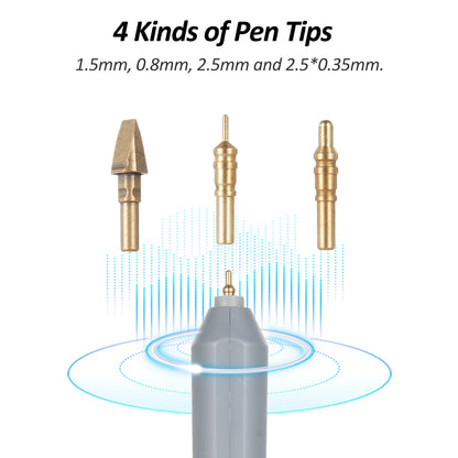 Hot Foil Stamping Pen Set – USB Heated Foil Pen for Scrapbooking with Gold & Silver Foil Rolls