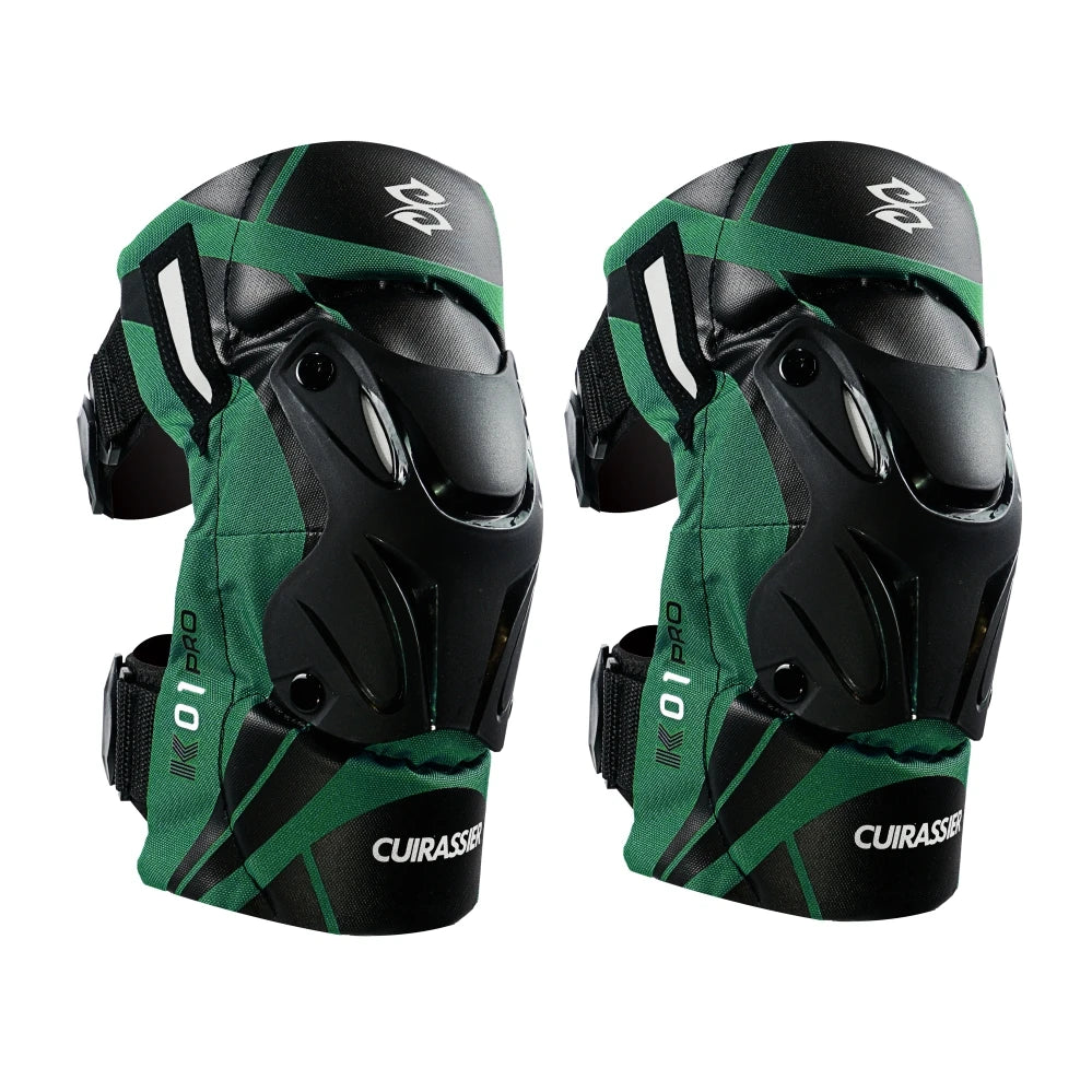 Cuirassier Motorcycle Knee Pads - Reflective Motocross MX Protective Guards Racing Leg Protection Gear