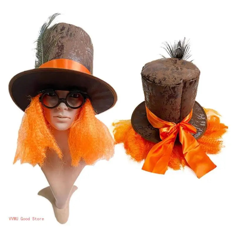 Cosplay Mad Hatter Top Hat – Adult & Teen Costume Hat for Carnival and Party Dress-Up