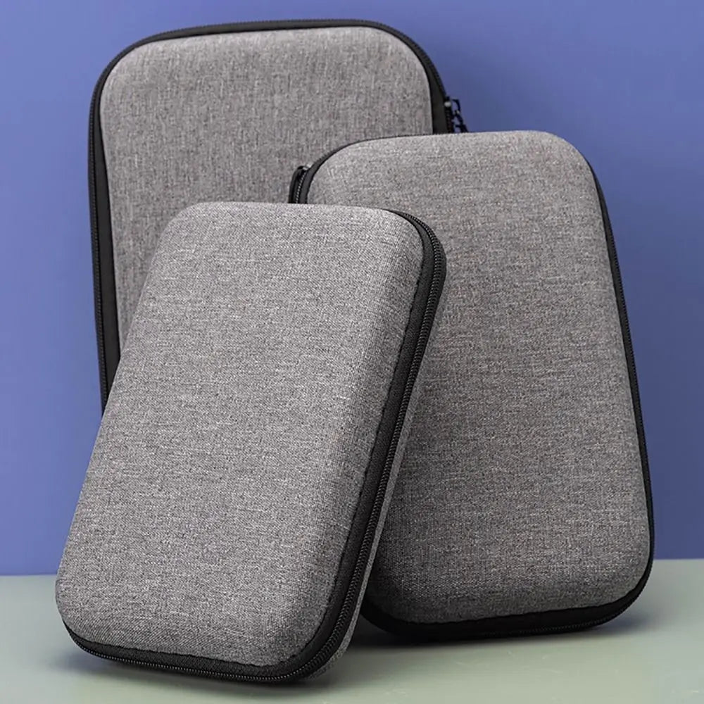 Mini EVA Storage Bag — Zipper Carrying Pouch for AirPods, Earphones, Phone, Charging Cables & Digital Accessories