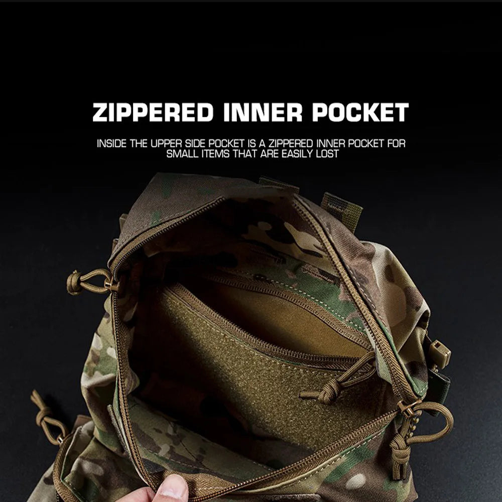 V5 FCPC Tactical Vest Backplate – Military Airsoft Hunting Plate Carrier with Sub-Package, Double Mag & Sundries Pouch