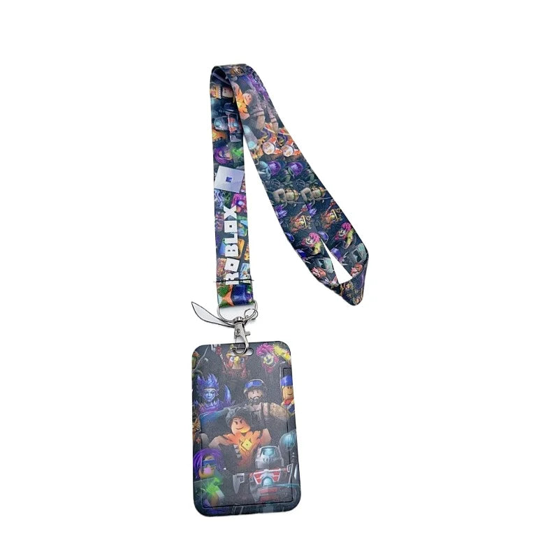 Roblox Mobile Phone Lanyard – Card Holder Key Accessory, Student Bus Card Anti-Loss Hard Shell Case, Decorative Item