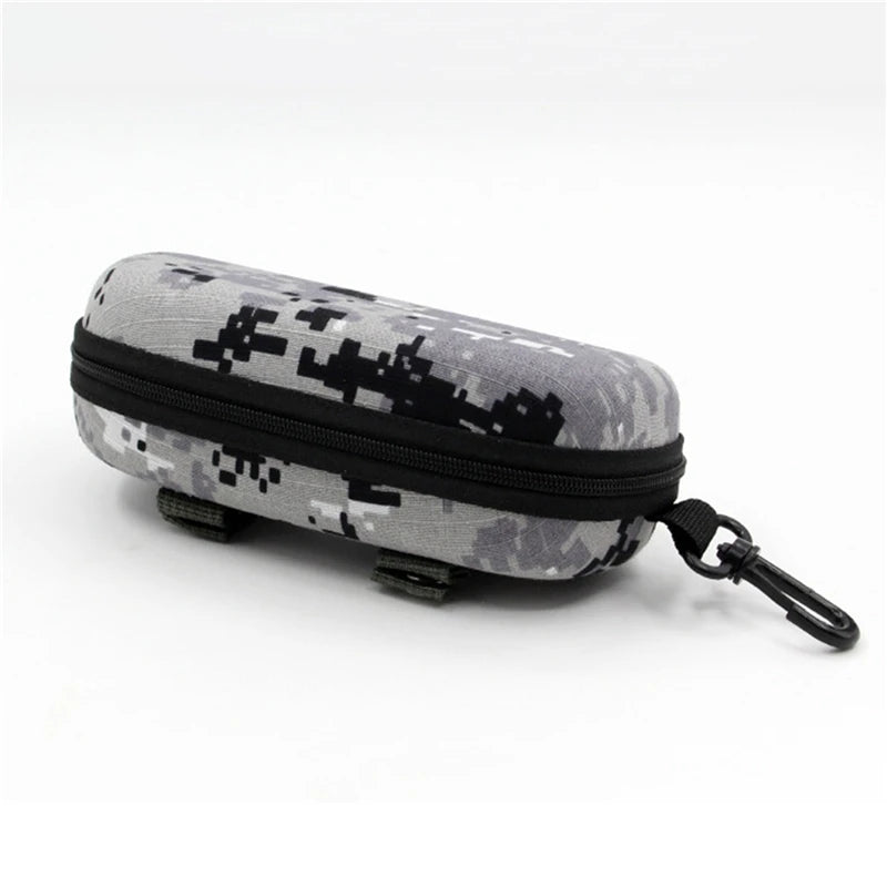 Camouflage Outdoor Sports Glasses Case – Thickened Zipper Sunglasses Storage Box, Anti-Stress & Military Portable
