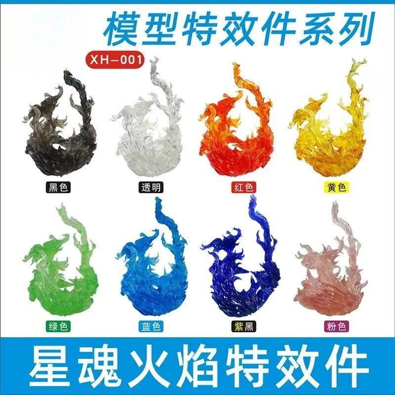 Whirlwind Flame & Ice Special Effects Model Stand — Luffy Figure DIY Accessories Movable Display Base