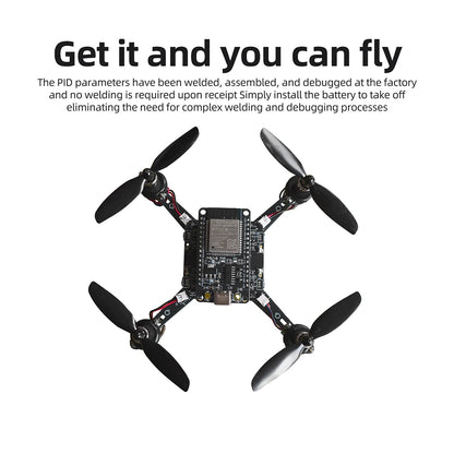 ESP32-S3 Mini Drone Kit - Open-Source DIY Quadcopter with Pre-Tuned PID Flight Controller for Embedded Programming