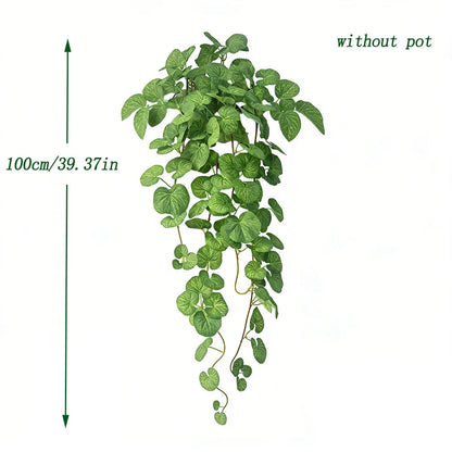 Artificial Begonia Vine - Silk Hanging Magnolia Leaf Garland for Home, Garden & Wall Decor