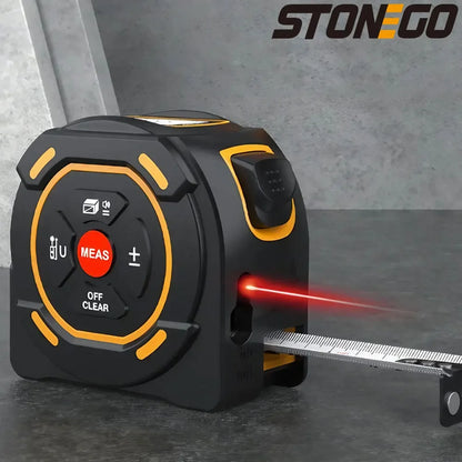 3-in-1 Laser Distance Measure 40/60M — Infrared Smart Ruler High-Precision Measuring Tool