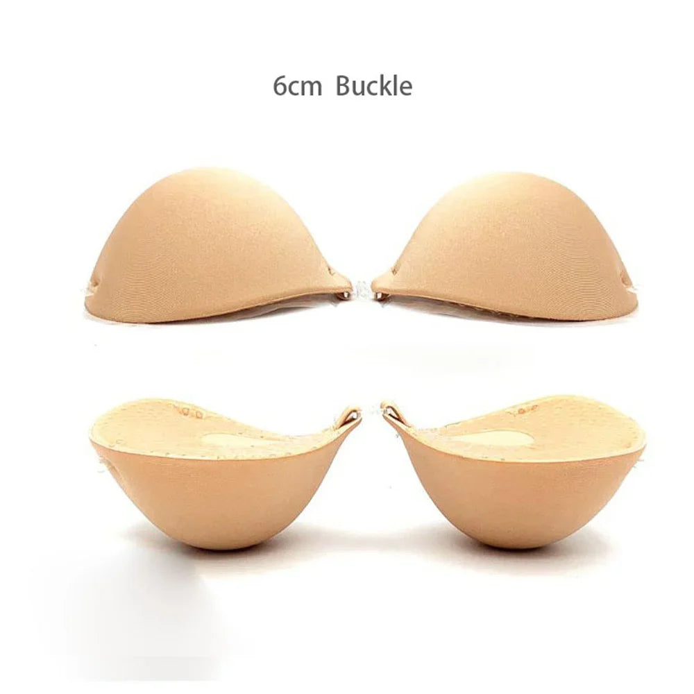 Thick Invisible Silicone Bra Stickers – Chest Enhancer for Flat Chest, Bridal & Wedding Dress, 2.5CM/5CM/6CM Options
