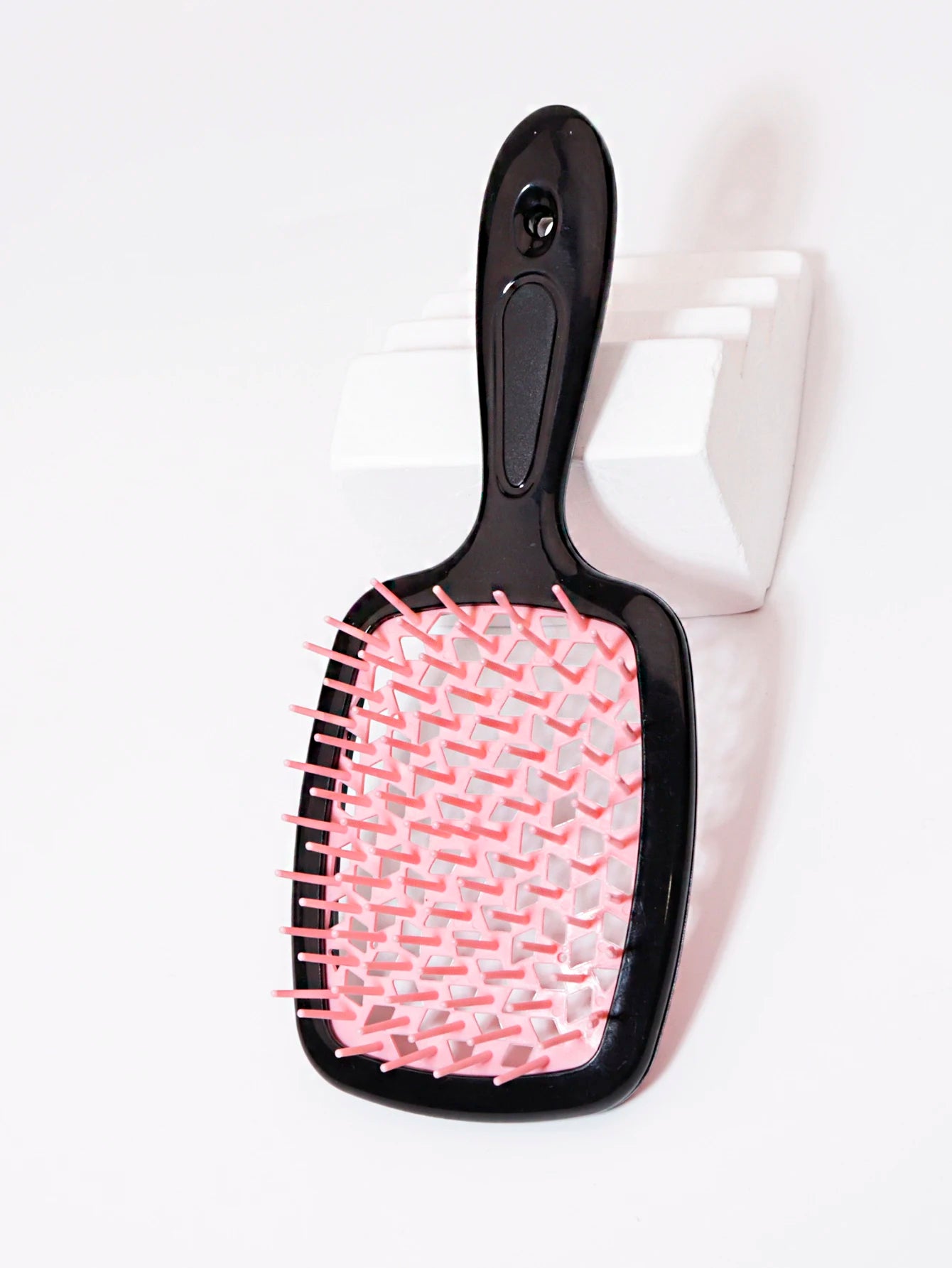 Tangled Hair Combing Massage Brush — Hollow Curly Hair Salon Brush for Real Hair & Wigs