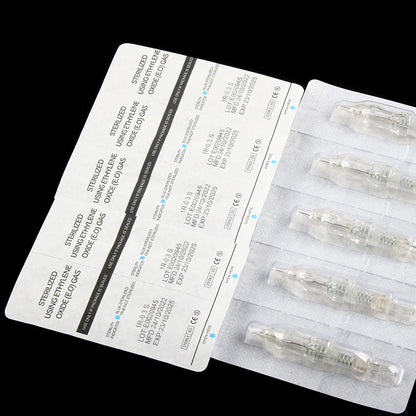 10/50PCS Disposable Tattoo Cartridges – Revolution Needles for Eyebrow & Lip PMU, Fits P300 Machine