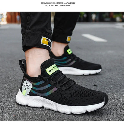 2024 Men's Breathable Sneakers – Comfortable Casual Running & Tennis Shoes for Summer